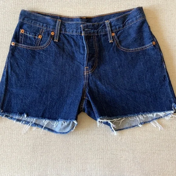 Levi's button-fly size 25 waist, cutoff denim shorts. - Picture 2 of 8